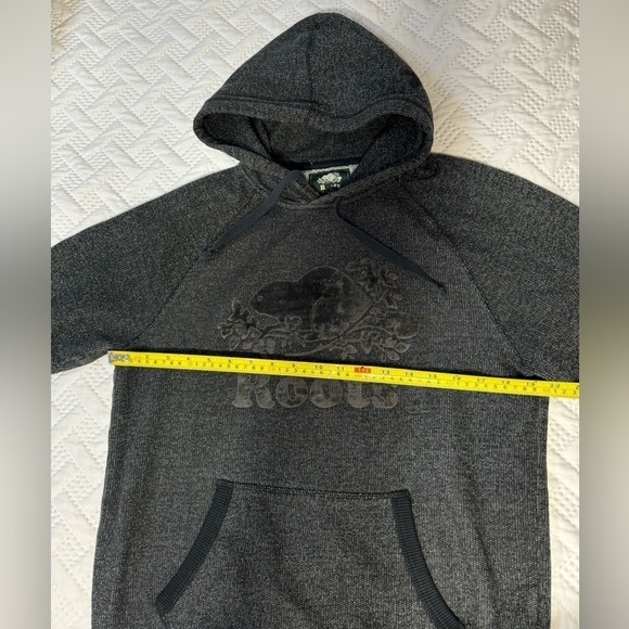 ROOTS Dark Grey Men’s Small Salt & Pepper 2 Piece Jogging Suit Hoodie Sweatpants - Picture 7 of 13